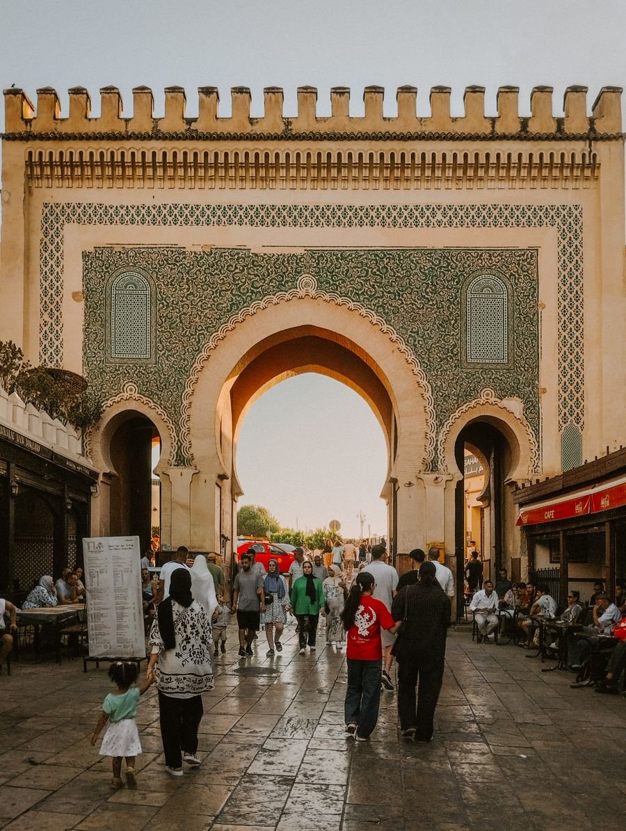 Porte Bab Bou Jeloud à Fès